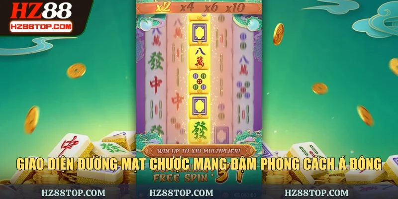 Giao diện Đường mạt chược mang đậm phong cách Á Đông